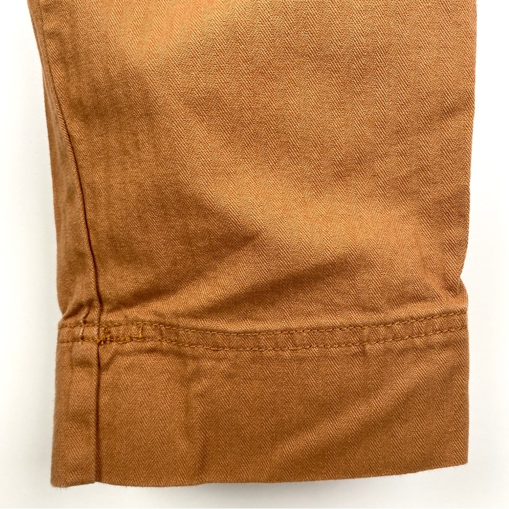 Madewell Herringbone Paperbag Pants in Warm Hickory - Picture 8 of 12